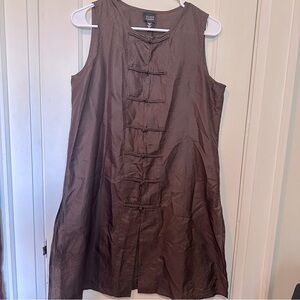 Eileen Fisher Brown Sleeveless Blouse